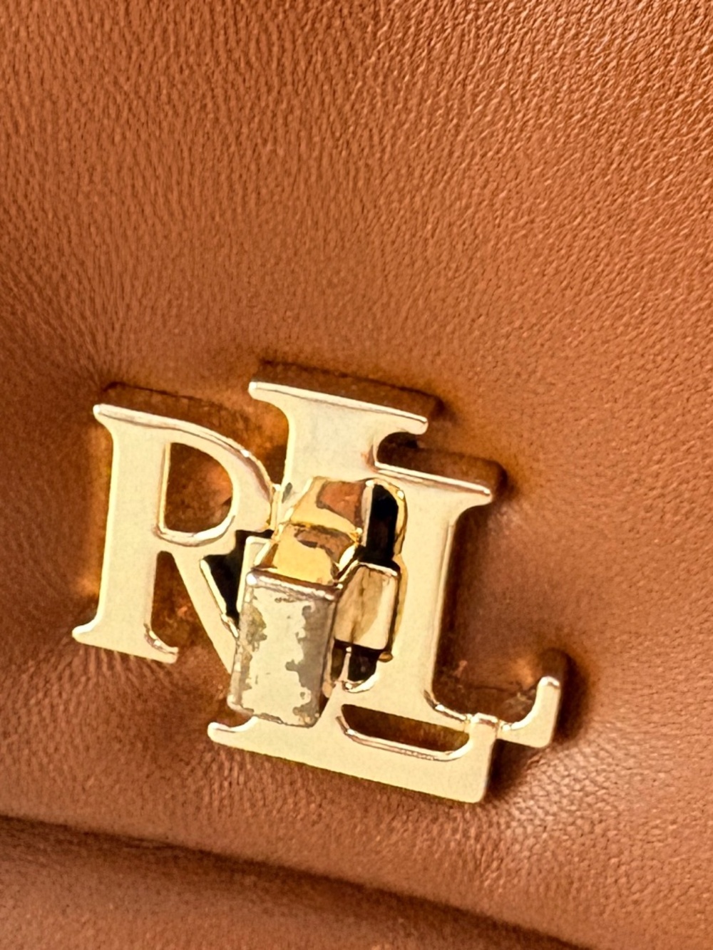 Lauren Ralph Lauren Sophee Soft Leather Pillow Flap Crossbody Bag - Picture 6 of 8